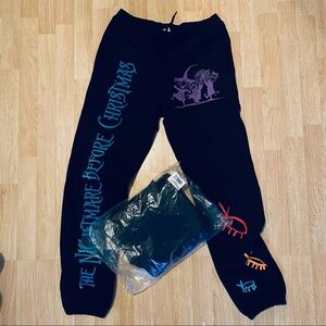 DUMBGOOD THE NIGHTMARE BEFORE CHRISTMAS BOOGIE'S BOYS SWEATPANTS MEDIUM